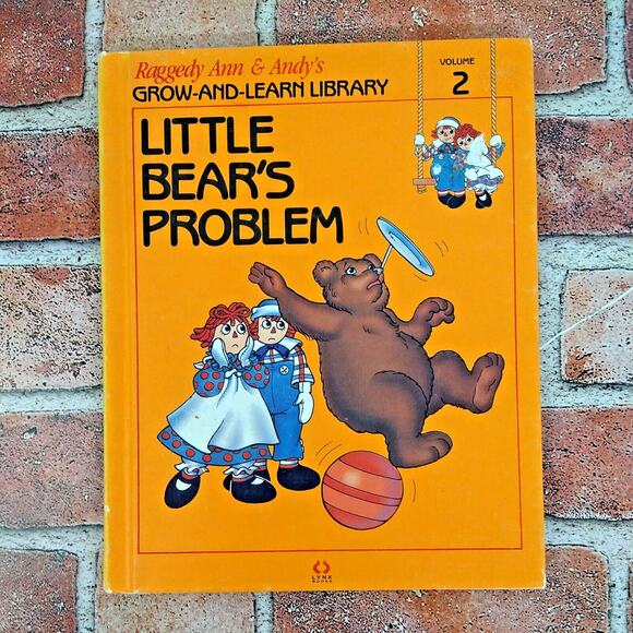 Vtg 1988 Raggedy Ann & Andy - Little Bear's Problem Grow-and-Learn Library Vol 2 - Picture 1 of 7